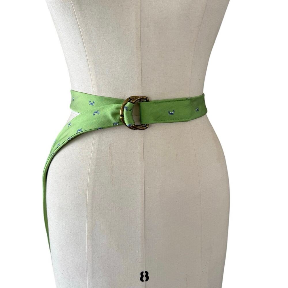 J. Crew belt crab print